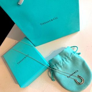 Tiffany & Co. horseshoe pendant with box, pouch and bag